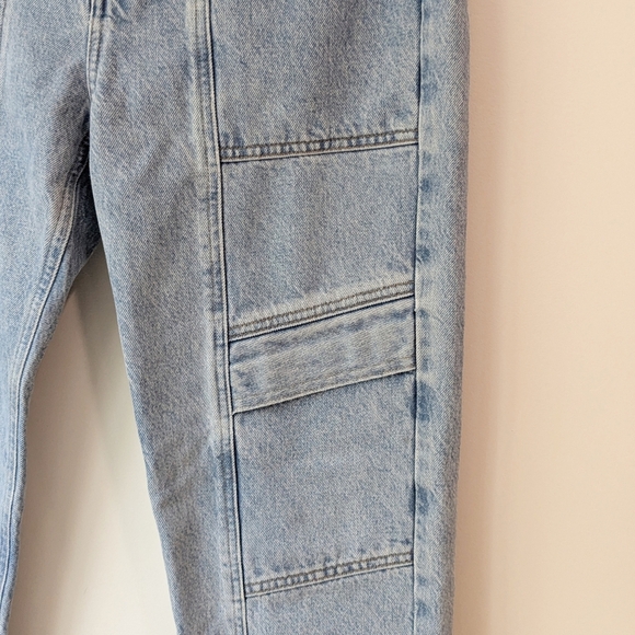 Agolde Cooper Cargo Jeans In Rank Light Wash - Picture 4 of 10